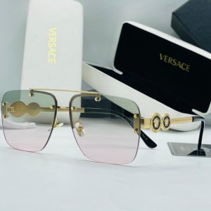 Versace V119 Square Frame Metal Sunglasses