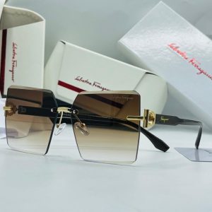 Ferragamo Oversized Rectangular Sunglasses