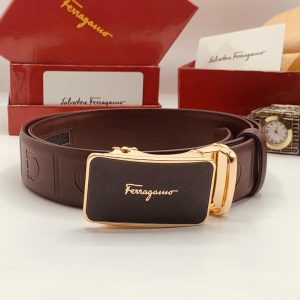 Ferragamo Classic Gancini Leather Belt
