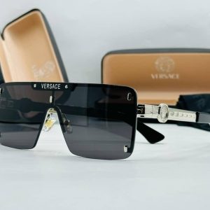Versace VE221 Aviator‑Style Metal Sunglasses