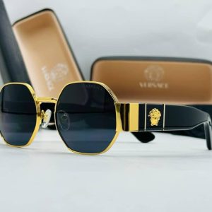 Versace Medusa VE119 Aviator-Style Sunglasses