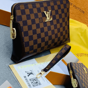 Louis Vuitton Damier Sécure Leather Purse