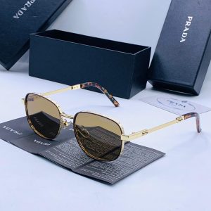 Prada PR1340 Square Frame Metal Sunglass