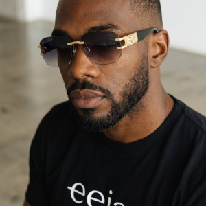 Versace Rimless Rectangle Sunglasses