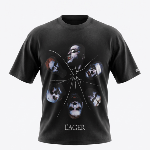 Eager Acid Wash Graphic Tee