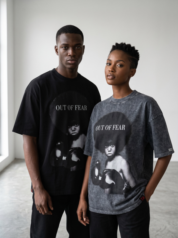Out Of Fear Acid Wash Top